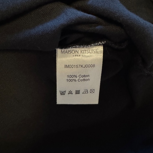 Maison Kitsuné x Anthony Burrill Logo T-Shirt in Black - Picture 4 of 4